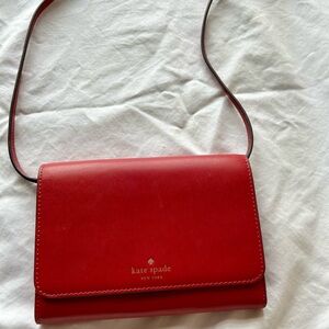 Classy red leather Kate Spade bag - Mint
